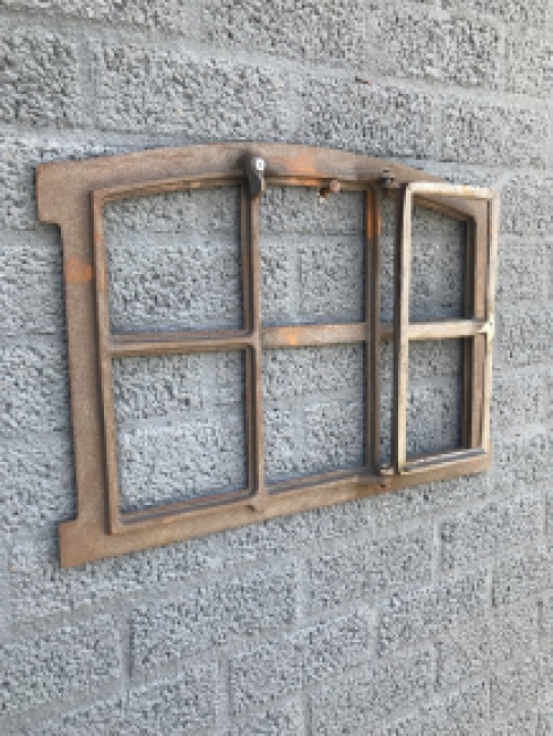 Iron window for the garden wall, stable window, antique style window - 57x42