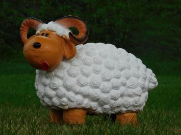 Statue Ram - Polystone - White