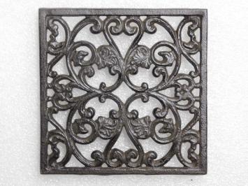 Rooster - Pannenhouder - 17 x 17 cm - Gietijzer