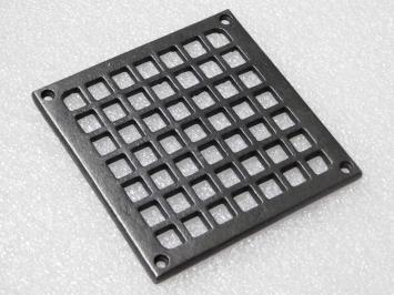 Rooster Vierkant - 14.5 x 14.5 cm  - IJzer 