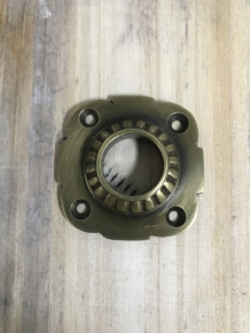 Rosette - patinated brass - rosette for door handle