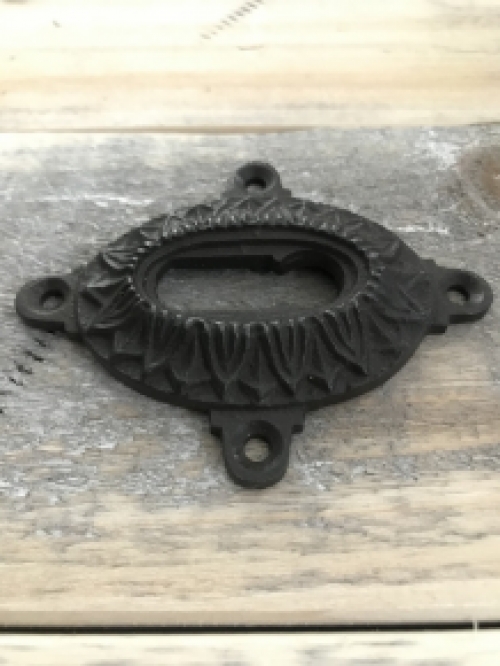 1 rosette for front door, room door lock rosette, antique iron brown