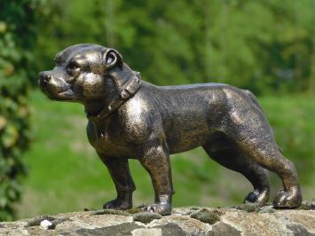 Beeld Pitbull - gietijzer - brons look - honden sculptuur