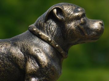 Statue Pitbull - cast iron - dog sculpture