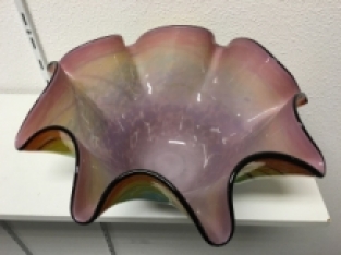 Handmade, blown bowl, fascinatingly beautiful!!!!