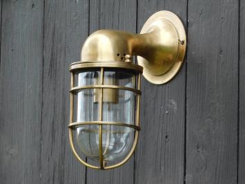 LAATSTE: Scheepslamp van Messing - Rond - Wandlamp