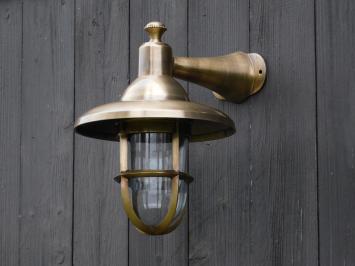 Scheepslamp M - Messing - Rond