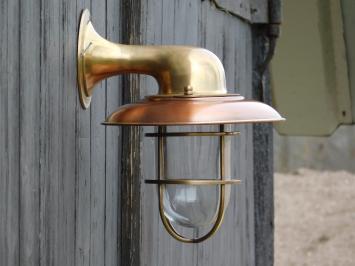 Ship's lamp - brass/copper - wall lamp