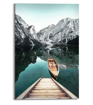 Painting Mountain Lake - 90 x 60 cm