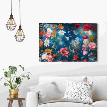 Painting Flower World - 90 x 60 cm