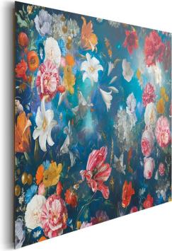 Gemälde Blumenwelt - 90 x 60 cm