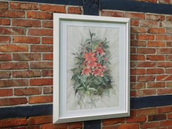 Schilderij ''Flowers'' - Aquarel - Signed By Dianne