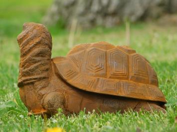 Schildkrötenstatue aus Gusseisen - detailliert