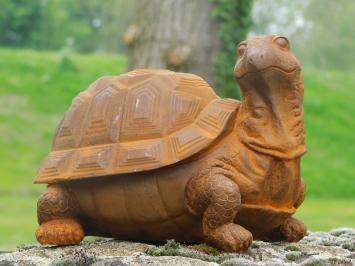 Schildkrötenstatue aus Gusseisen - detailliert