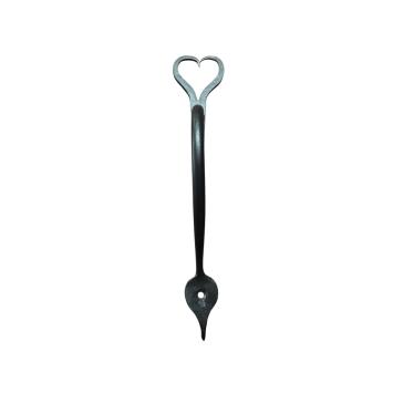 “Heart and Arrow” door handle for sliding doors and other types – cast iron – black