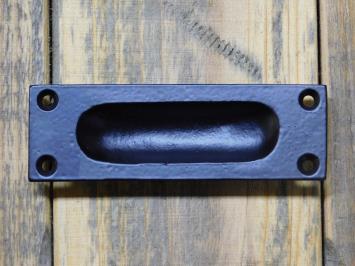 Schiebetürgriff – 10 cm – Schwarz – Eisen