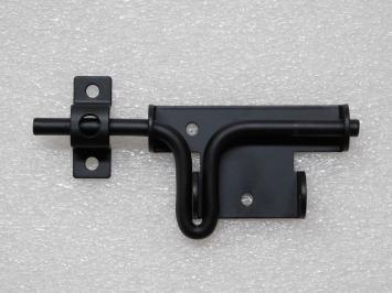 Slide lock with padlock hole - Black - Metal
