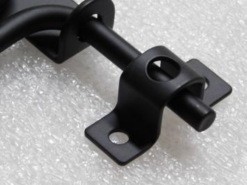 Slide lock with padlock hole - Black - Metal