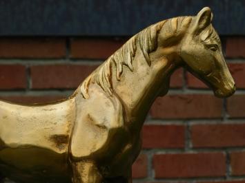 Sculptuur paard - goud - alu