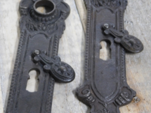 Top door finishes by this antique style brown door hardware room door retro fitting Handles set long plate with ebony handles to the handles...: LAST!!!