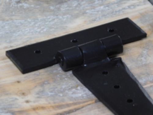 Set of Wrought Iron Hinges - Matt Black