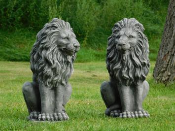 Set Lions - Grey - Solid Stone