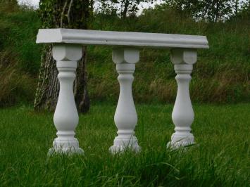 Set van 3 Balusterpalen met Venster – Voor Balkon of Tuin – Steen – 60 cm