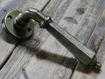 Set deurbeslag - antique messing finish - voor binnendeuren