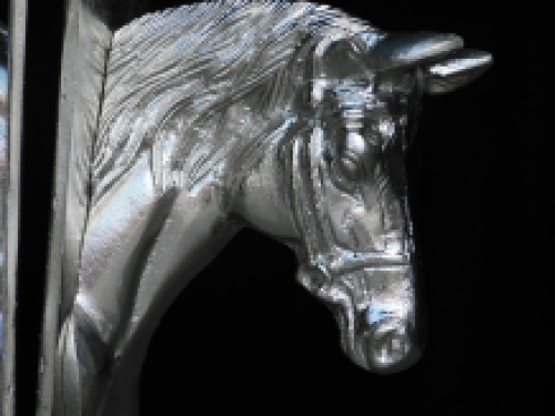 Set of 2 - bookend Horse - alu nickel