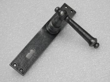 Türbeschlagset – Türgriffe York + Türplatten Blanco BB 72 – Gusseisen, verzinkt