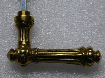 Türbeschlagset Messing – 2 Türgriffe + 2 Türschilder PC 92