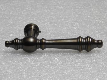 Montreux Door Handle Set - Dark Patinated Brass