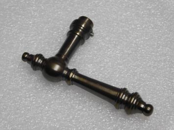 Montreux Door Handle Set - Dark Patinated Brass