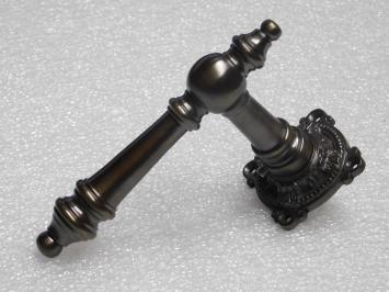 Montreux Türgriffset mit Rosetten – Dunkel patiniertes Messing