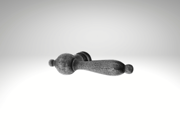 Cambridge Door Handles Set - Cast Iron Galvanised