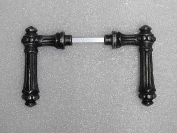 Oxford Door Handles Set - Cast Iron Galvanised