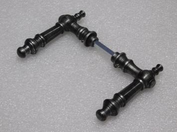 Set Deurklinken Victoria - Gietijzer Verzinkt