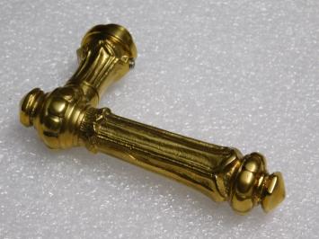 Door handle set with backplate (PC 72) – Polished brass – Classic