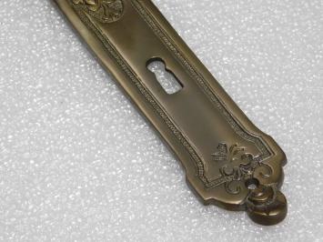 Nosta Door Hardware Set – Handles + Long Door Plates BB 72 – Antique Brass