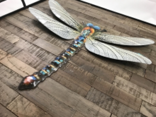Set Libellen - metaal - wanddecoratie