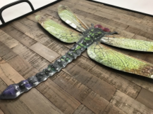 Set Libellen - metaal - wanddecoratie