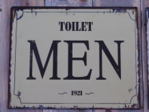Set of signs for toilet doors - tin plate- Woman & Men