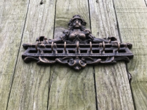 Decorative key holder with beautiful image, with 7 hooks