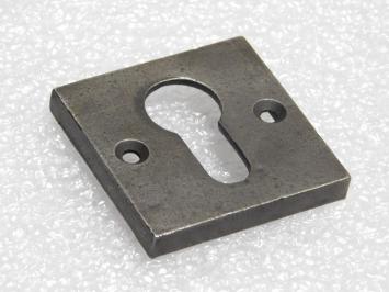 Square Cylinder Rosette – PC – Galvanized Cast Iron – Gray