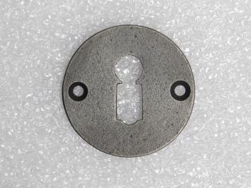 Runde Schlossrosette – BB – Verzinktes Gusseisen – Grau