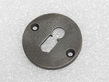 Runde Schlossrosette – BB – Verzinktes Gusseisen – Grau