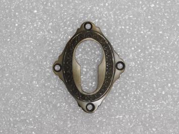 Classic PC Door Rosette - Dark Patinated Brass