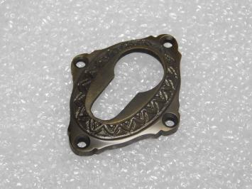 Classic PC Door Rosette - Dark Patinated Brass