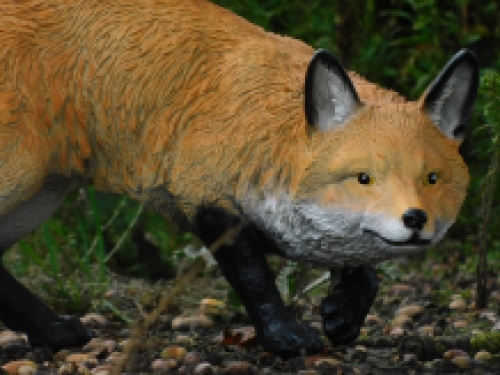 Statue stealthy fox - polystone - detailed