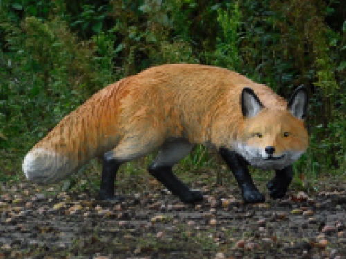 Statue stealthy fox - polystone - detailed